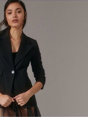 MAEVE Black Tailored Blazer Jacket